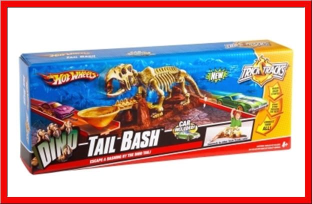 Hot Wheels DINO TAIL BASH Trick Tracks + Car *NEW*  