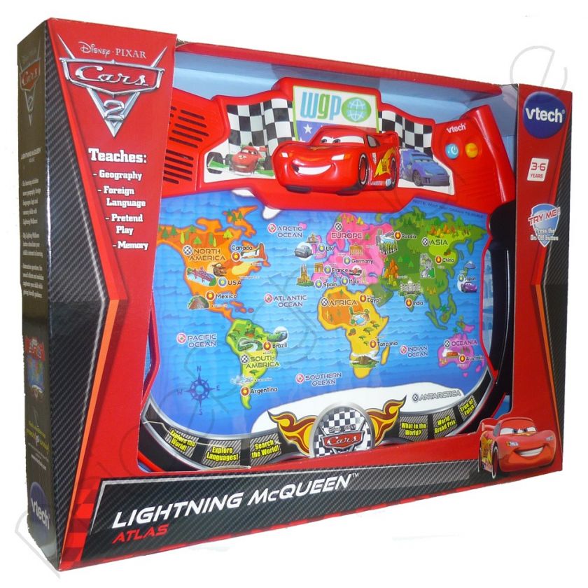 VTech Disney Cars Lightning McQueen Atlas Explorer Features