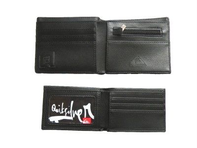 New QUIKSILVER Signature Logo Stylish Bi Fold Wallet  